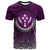 Kosrae T Shirt Circle Pattern Purple Unisex Purple - Polynesian Pride