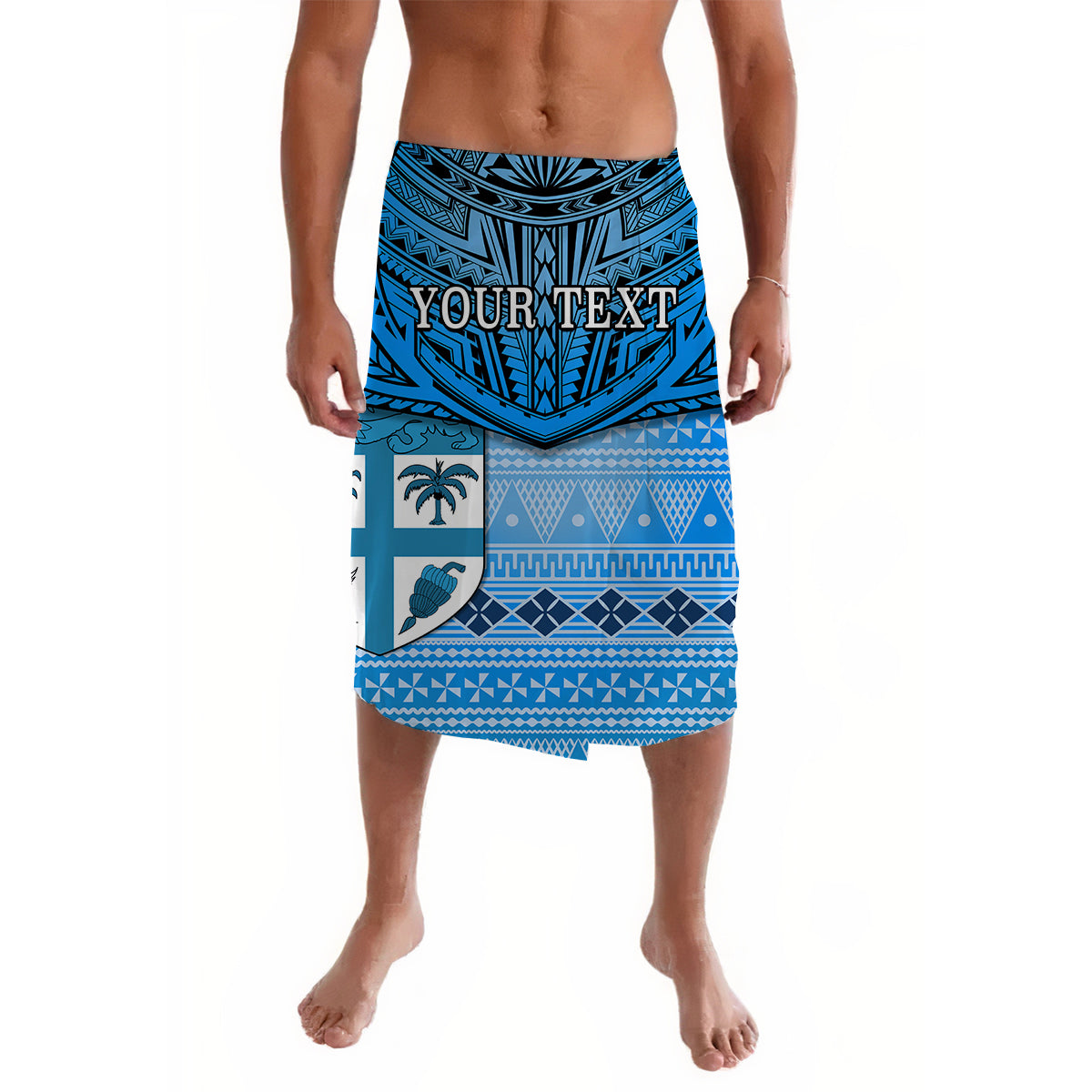 Custom Fiji Creative Lavalava Love Country Version Blue LT13 Blue - Polynesian Pride