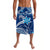 Custom Hawaii Flowers Wave Lavalava Kanaka Maoli Blue Polynesian LT13 Blue - Polynesian Pride