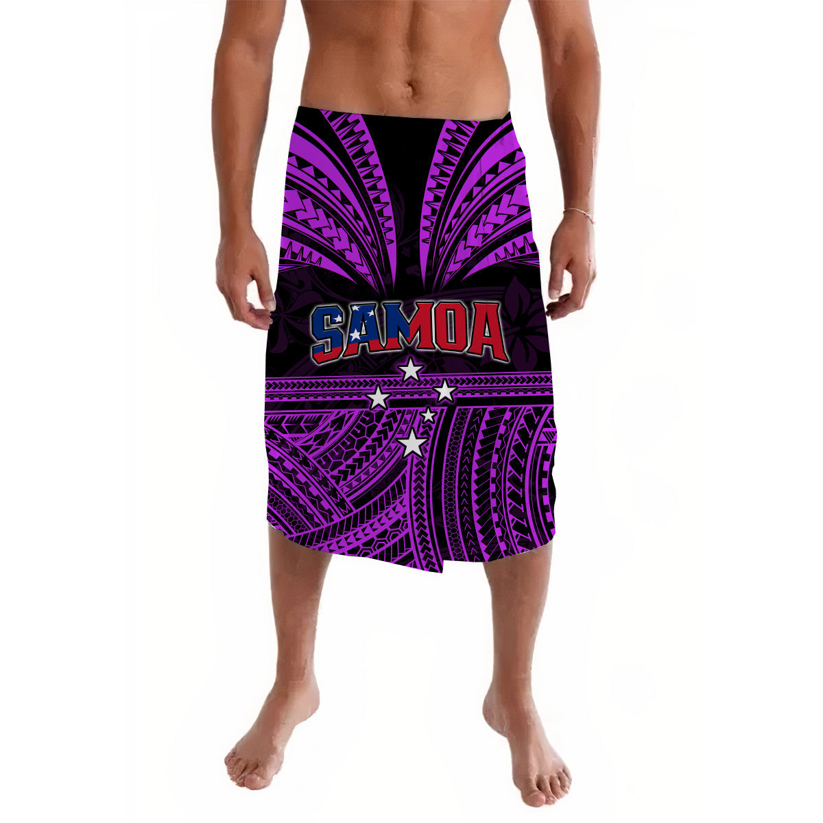 Samoa Tatau Lavalava Purple Polynesian Ula Nifo LT13 Purple - Polynesian Pride