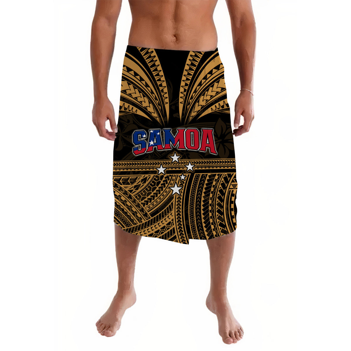 Samoa Tatau Lavalava Gold Polynesian Ula Nifo LT13 Gold - Polynesian Pride