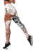 Fiji Tapa Women Legging White Fijian Masi Be Loved Hibiscus Ver.02 LT13 - Polynesian Pride