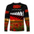 New Zealand Maori ANZAC Long Sleeve Shirt Poppy Vibes - Black LT8 - Polynesian Pride