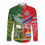 (Custom Personalised) Kiribati And Cook Islands Hawaii Long Sleeve Button Shirt Together LT8 - Polynesian Pride