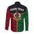 (Custom Personalised) Vanuatu Long Sleeve Button Shirt Polynesian Patterns Mix Flag LT6 - Polynesian Pride