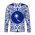 Chuuk Flag Long Sleeve Shirt Micronesia Style Blue LT13 - Polynesian Pride