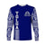 TOLOA Long Sleeve Shirt Tupou College Tonga Pattern LT13 Unisex Blue - Polynesian Pride