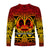 Marquesas Islands Long Sleeve Shirt Marquesan Tattoo Simple Style - Gradient Red LT8 - Polynesian Pride