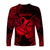 Aquarius Zodiac Polynesian Long Sleeve Shirt Unique Style - Red LT8 - Polynesian Pride