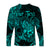 (Custom Personalised) Leo Zodiac Polynesian Long Sleeve Shirt Unique Style - Turquoise LT8 - Polynesian Pride