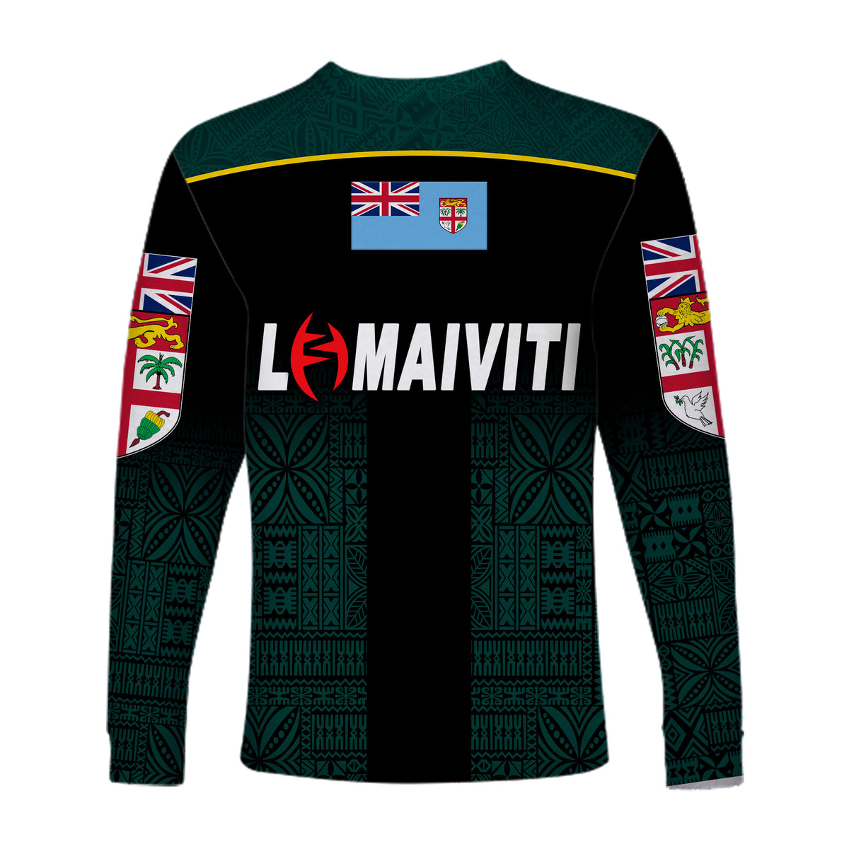 Fiji Lomaiviti Rugby Long Sleeve Shirts Simple Vibes LT8 - Polynesian Pride