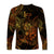 Leo Zodiac Polynesian Long Sleeve Shirt Unique Style - Gold LT8 - Polynesian Pride