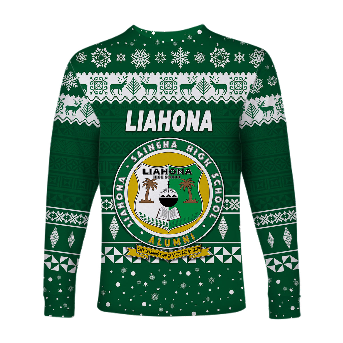 Liahona High School Christmas Long Sleeve Shirt Simple Style LT8 - Polynesian Pride