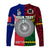 (Custom Personalised) Vanuatu And New Caledonia Flag Style Long Sleeve Shirt Together LT8 - Polynesian Pride