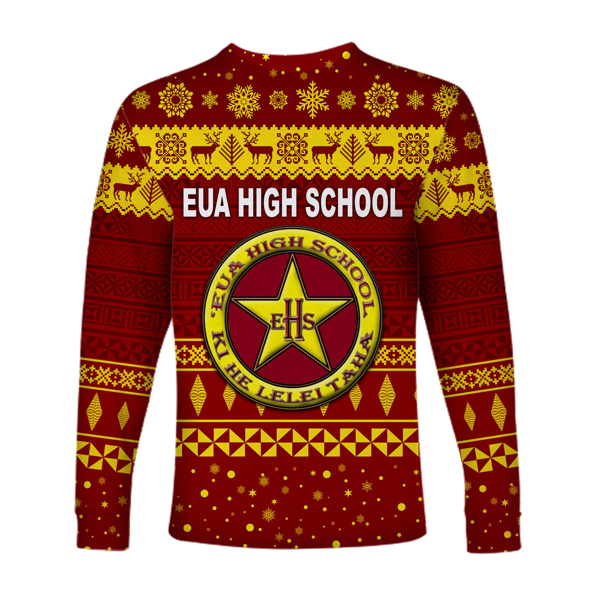 Eua High School Christmas Long Sleeve Shirt Simple Style LT8 - Polynesian Pride