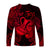 (Custom Personalised) Aquarius Zodiac Polynesian Long Sleeve Shirt Unique Style - Red LT8 - Polynesian Pride