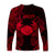 Cancer Zodiac Polynesian Long Sleeve Shirt Unique Style - Red LT8 - Polynesian Pride