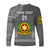 (Custom Personalised) Tonga Vava'u High School Long Sleeve Shirt Simple Style - Full Grey LT8 - Polynesian Pride