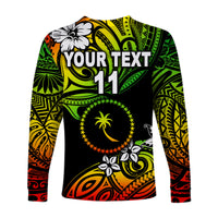 (Custom Personalised) FSM Chuuk Long Sleeve Shirts Unique Vibes - Reggae LT8 - Polynesian Pride