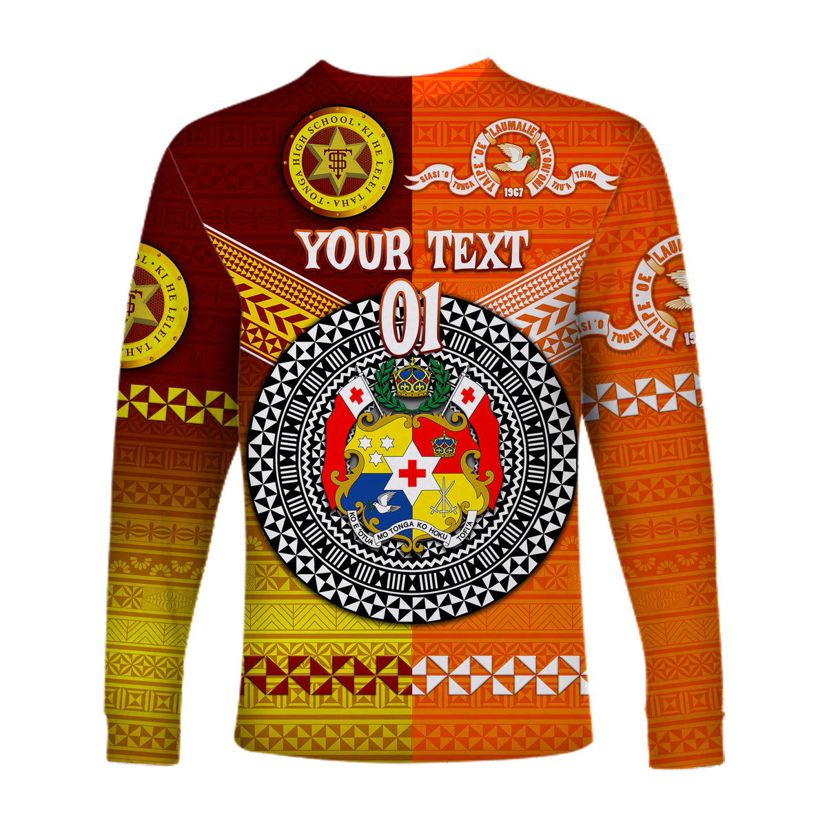 (Custom Personalised) Tonga Tailulu College And Tonga High School Long Sleeve Shirt Together Unique Style LT8 - Polynesian Pride