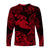 Hawaii Hammer Shark Polynesian Long Sleeve Shirt Unique Style - Red LT8 - Polynesian Pride