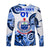 (Custom Personalised) Samoa Manu Long Sleeve Shirt Rugby Unique Style - White LT8 - Polynesian Pride