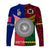 Vanuatu And New Caledonia Flag Style Long Sleeve Shirt Together LT8 - Polynesian Pride