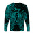 Virgo Zodiac Polynesian Long Sleeve Shirt Unique Style - Turquoise LT8 - Polynesian Pride