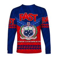 Samoa FAST Party Long Sleeve Shirt Simple Style LT8 - Polynesian Pride
