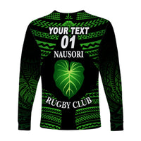 (Custom Personalised) Fiji Nausori Rugby Long Sleeve Shirts Creative Style NO.1, Custom Text And Number LT8 - Polynesian Pride