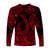 Hawaii Fish Hook Polynesian Long Sleeve Shirt Unique Style - Red LT8 - Polynesian Pride