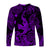 Hawaii Angry Shark Polynesian Long Sleeve Shirt Unique Style - Purple LT8 - Polynesian Pride