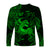 (Custom Personalised) Sagittarius Zodiac Polynesian Long Sleeve Shirt Unique Style - Green LT8 - Polynesian Pride