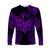 (Custom Personalised) Aries Zodiac Polynesian Long Sleeve Shirt Unique Style - Purple LT8 Unisex Purple - Polynesian Pride