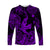 (Custom Personalised) Hawaii Angry Shark Polynesian Long Sleeve Shirt Unique Style - Purple LT8 Unisex Purple - Polynesian Pride