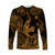 Hawaii Angry Shark Polynesian Long Sleeve Shirt Unique Style - Gold LT8 - Polynesian Pride