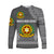 (Custom Personalised) Tonga Vava'u High School Long Sleeve Shirt Simple Style - Full Grey LT8 - Polynesian Pride