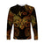 Aries Zodiac Polynesian Long Sleeve Shirt Unique Style - Gold LT8 Unisex Gold - Polynesian Pride