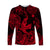 Hawaii Shark Angry Polynesian Long Sleeve Shirt Unique Style - Red LT8 - Polynesian Pride