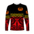 (Custom Personalised) Marquesas Islands Long Sleeve Shirt Marquesan Tattoo Special Style - Red LT8 - Polynesian Pride