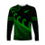 New Zealand Rugby Maori Long Sleeve Shirt Silver Fern Koru Vibes - Green LT8 Unisex Green - Polynesian Pride