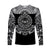 (Custom Personalised) Marquesas Islands Long Sleeve Shirt Marquesan Tattoo Simplified Version - Black LT8 - Polynesian Pride