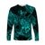 Leo Zodiac Polynesian Long Sleeve Shirt Unique Style - Turquoise LT8 Unisex Turquoise - Polynesian Pride