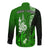 (Custom Personalised) New Caledonia Long Sleeve Button Shirt Nautilus Green Polynesian Hibiscus LT13 - Polynesian Pride