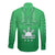 (DJISLORD) Philippines Long Sleeve Button Shirt Sun Filipino Green Barong LT13 - Polynesian Pride