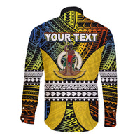(Custom Personalised) Polynesian Tafea Of Vanuatu Long Sleeve Button Shirt LT6 - Polynesian Pride