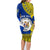 (Custom Personalised) Niue Hiapo Long Sleeves Dress Rock of Polynesia Tapa Niuean Crab Happy Day LT13 - Polynesian Pride