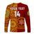 (Custom Text And Number) Tonga Vavau High School Long Sleeve Shirt Class Of Year Tongan Ngatu Pattern LT14 - Polynesian Pride