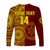 (Custom Text And Number) Tonga High School Long Sleeve Shirt Class Of Year Tongan Ngatu Pattern LT14 - Polynesian Pride