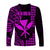 Hawaii Day Kakau Long Sleeve Shirt Proud To Be Hawaiian Purple King Kamehameha and Kanaka Maoli LT13 - Polynesian Pride